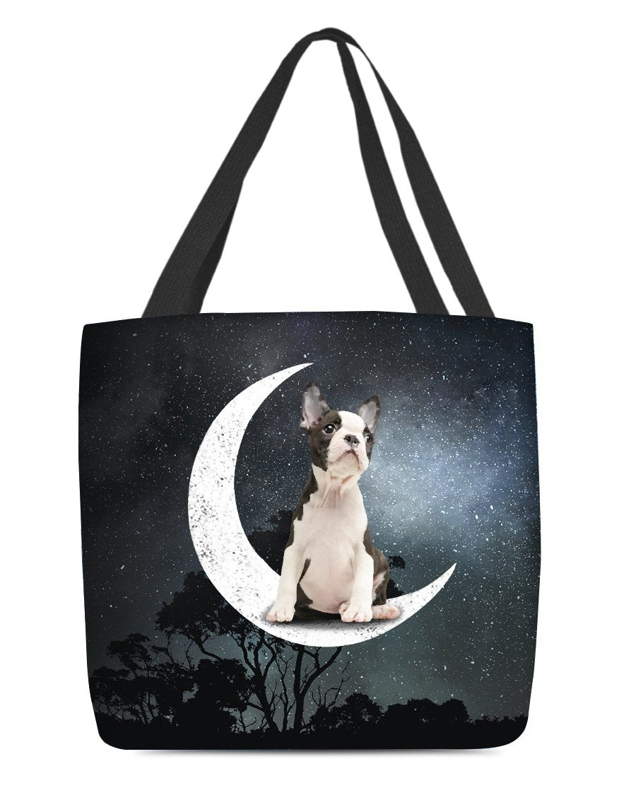Boston-Sit On The Moon-Cloth Tote Bag