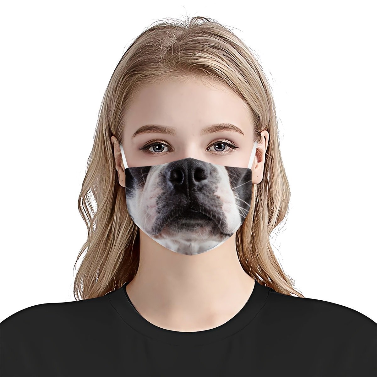Boston Terrier Face EZ03 1504 Face Mask