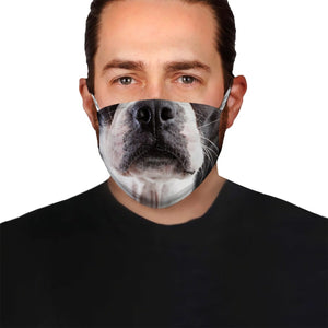Boston Terrier Face EZ03 1504 Face Mask
