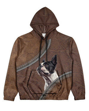 Boston Terrier-Never Walk Alone Hoodie