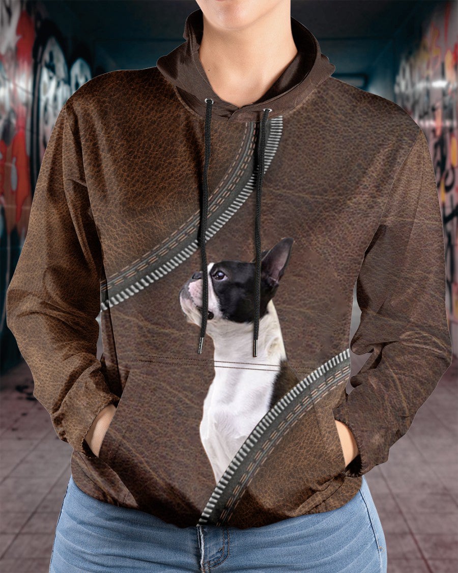 Boston Terrier 2-Never Walk Alone Hoodie