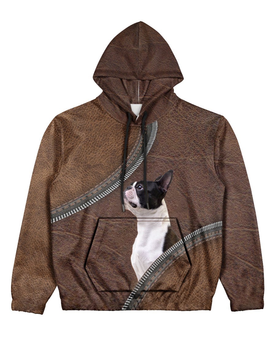 Boston Terrier 2-Never Walk Alone Hoodie