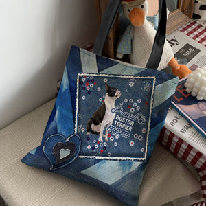 Boston Terrier Pround Mom2-Cloth Tote Bag