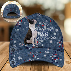 Boston Terrier-Pround mom-Cap