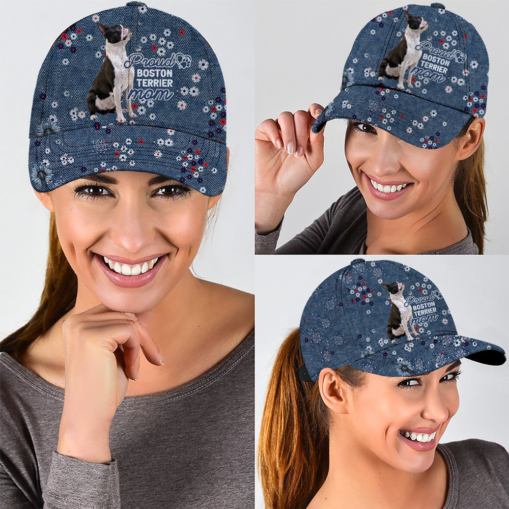 Boston Terrier-Pround mom-Cap