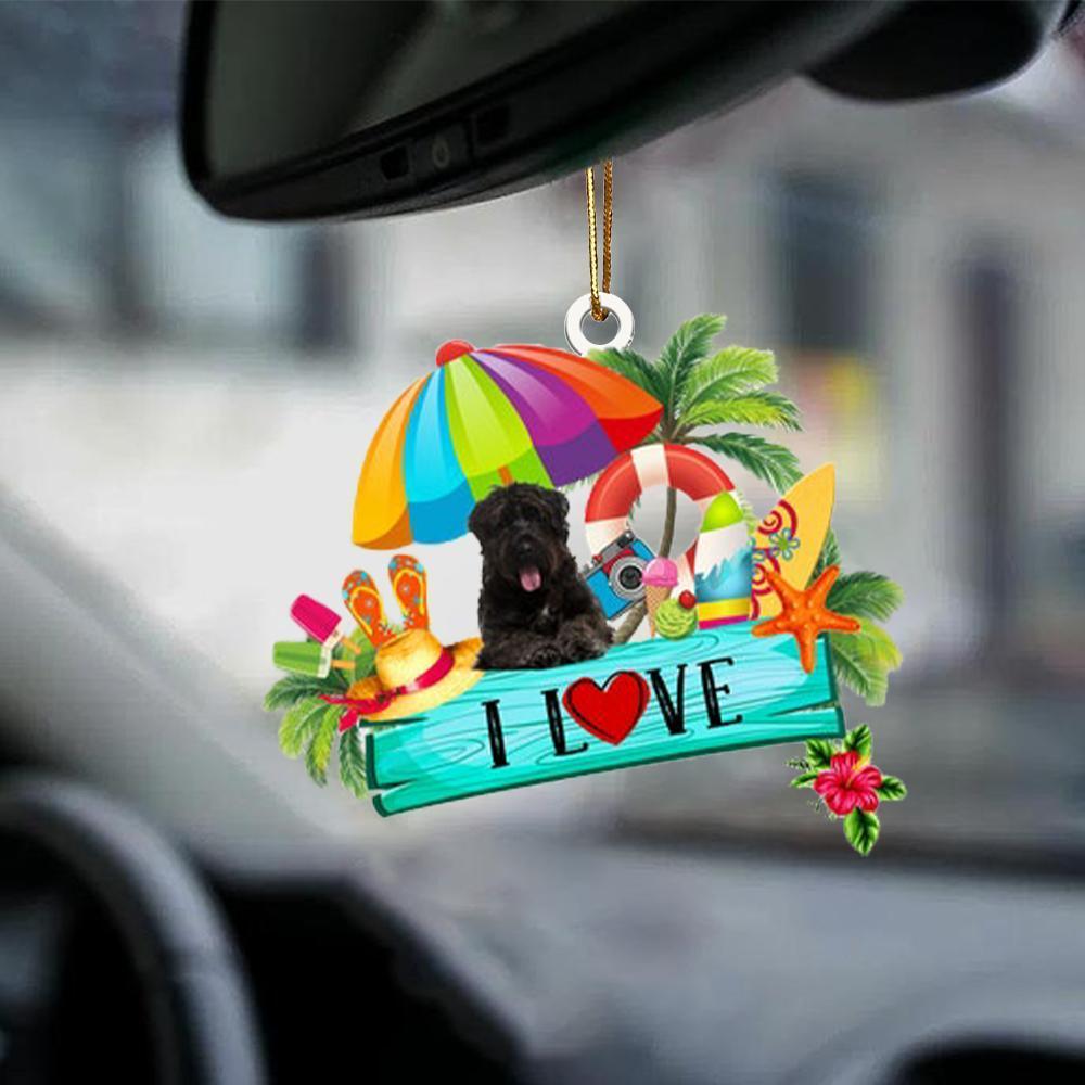 Bouvier Des Flandres-I Love Summer-Two Sided Ornament