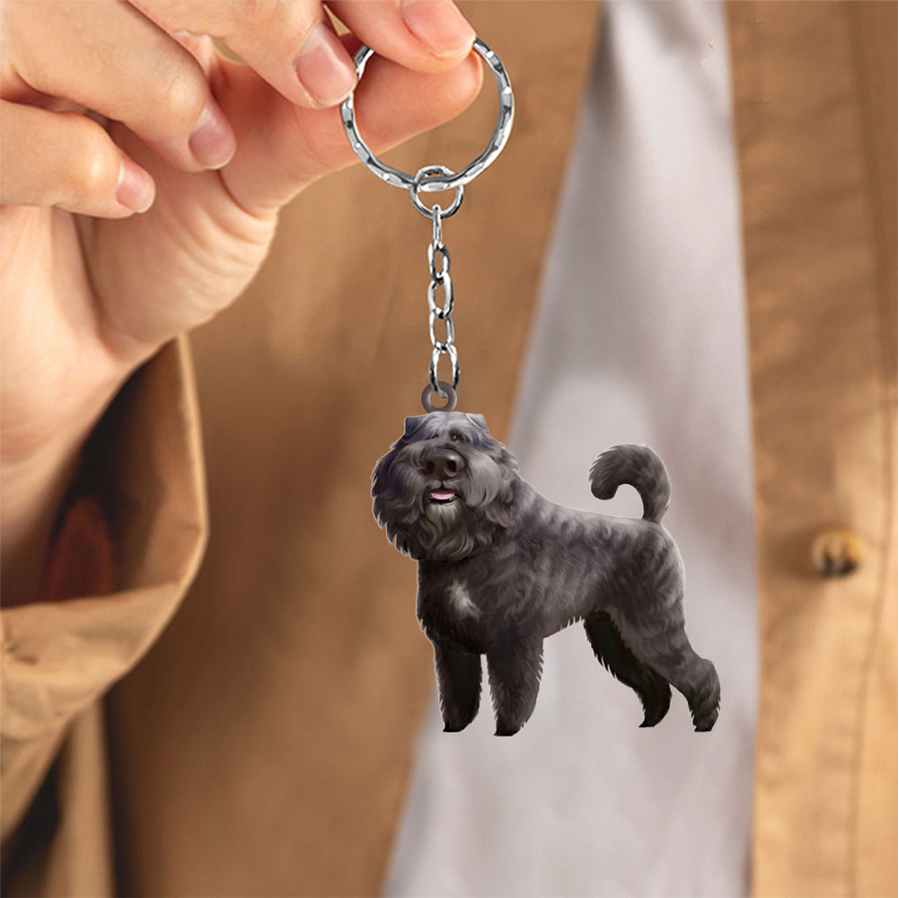 Bouvier des Flandres-Look at me flat Acrylic Keychain