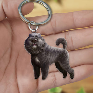 Bouvier des Flandres-Look at me flat Acrylic Keychain