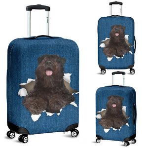 Bouvier des Flandres-Torn Paper Luggage Covers