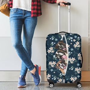 Boxer-Flowers-Luggage covers