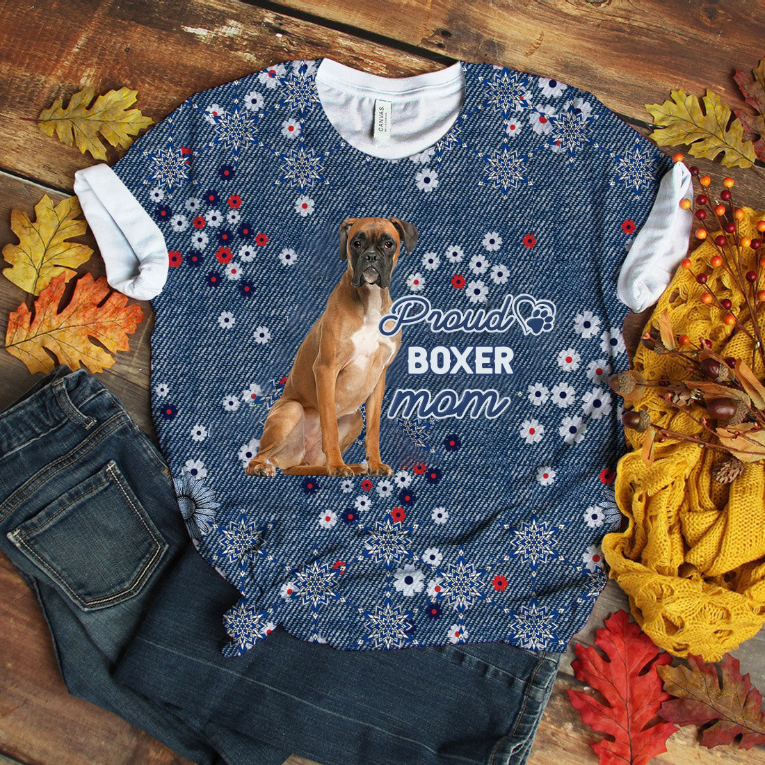 Boxer-Pround Mom T-shirt