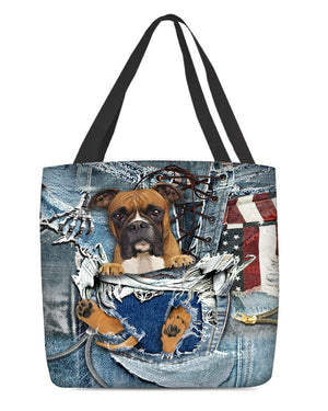 Boxer-Ripped Jeans-Cloth Tote Bag