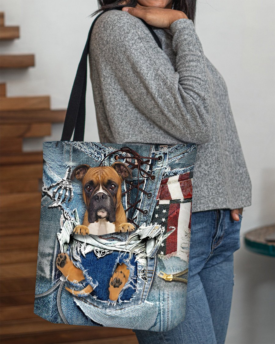 Boxer-Ripped Jeans-Cloth Tote Bag