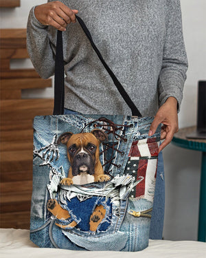 Boxer-Ripped Jeans-Cloth Tote Bag