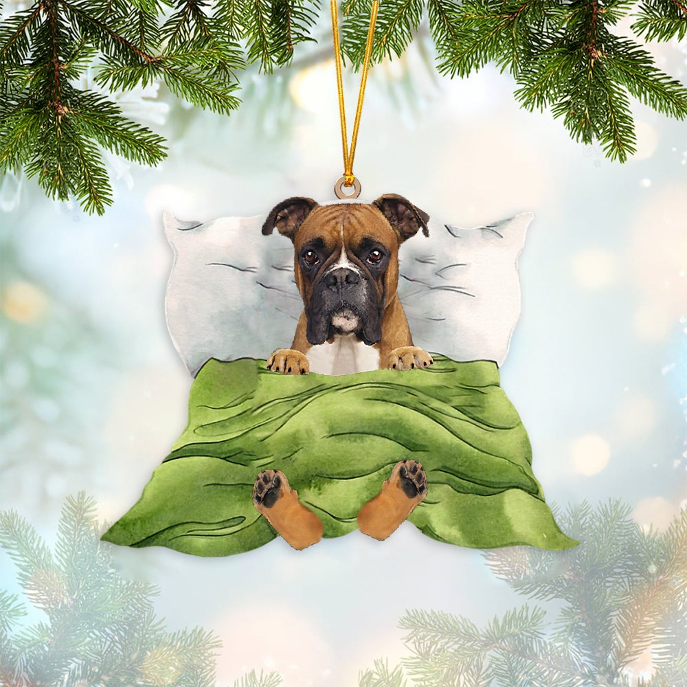 Boxer-Sleep time Two Sides Ornament