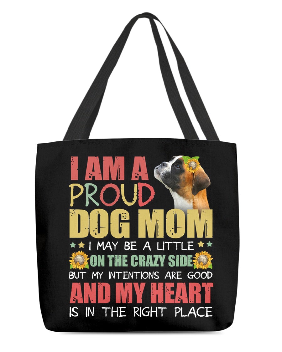 Boxer 2-Right Place-Cloth Tote Bag