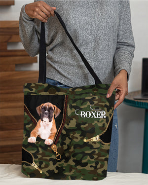 Boxer2 Camo Cloth Tote Bag