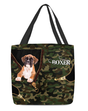 Boxer2 Camo Cloth Tote Bag