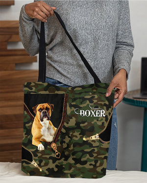 Boxer Camo Cloth Tote Bag