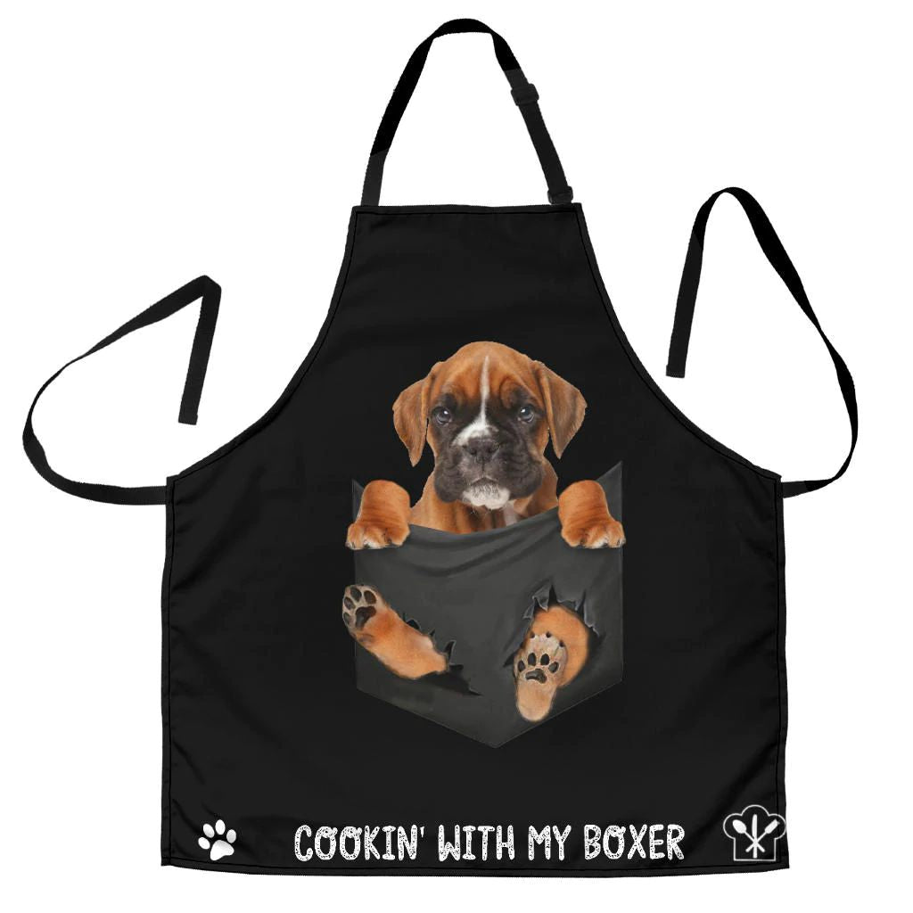 Boxer  Cookin' With Me Apron