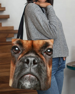 Boxer Face-Cloth Tote Bag