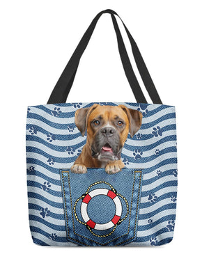 Boxer On Board-Cloth Tote Bag