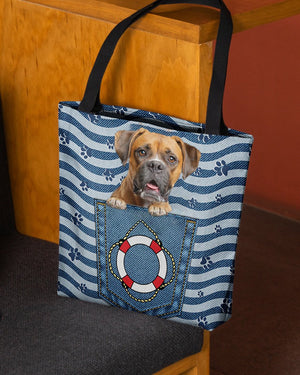 Boxer On Board-Cloth Tote Bag