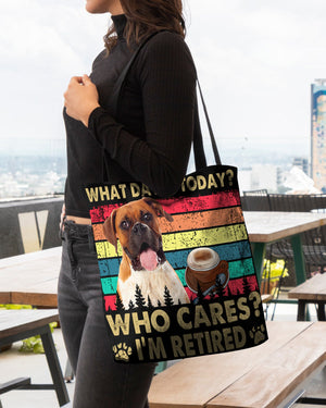 Boxer Who Cares-Cloth Tote Bag