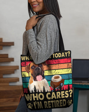 Boxer Who Cares-Cloth Tote Bag