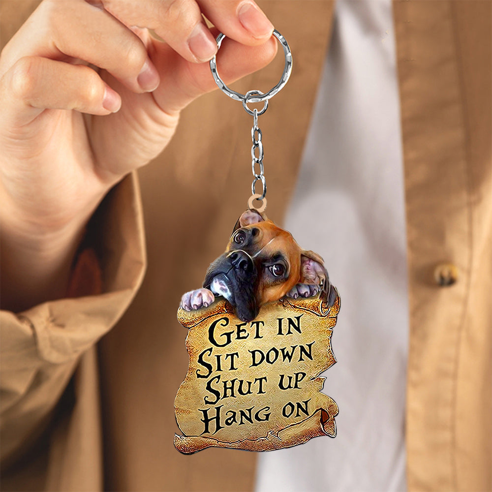 Boxer get in Boxer love Keychain