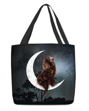 Boykin Spaniel-Sit On The Moon-Cloth Tote Bag