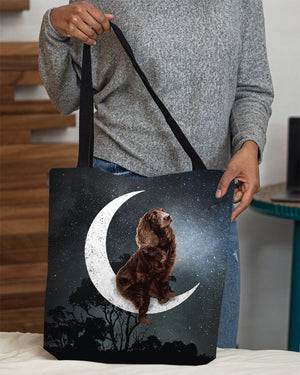 Boykin Spaniel-Sit On The Moon-Cloth Tote Bag