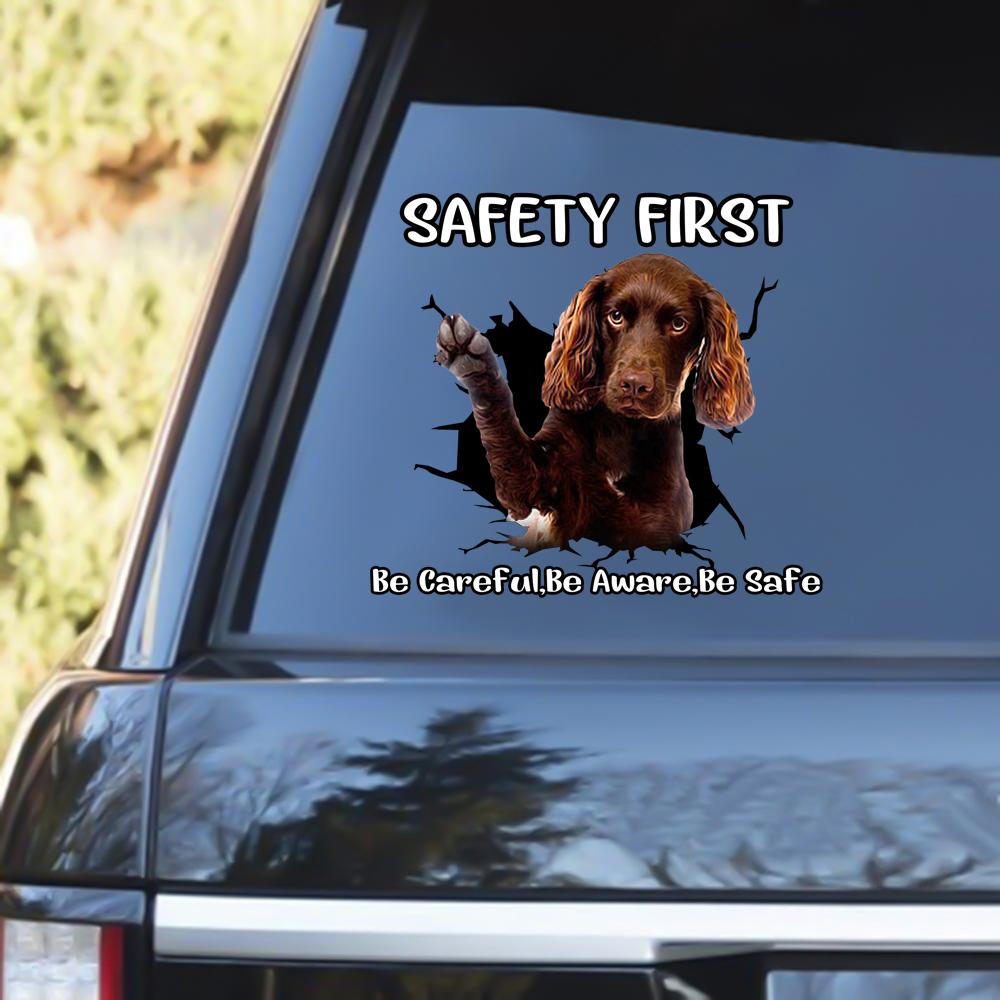 Boykin Spaniel Safety First Decal