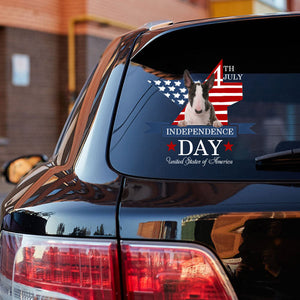 Bull Terrier-Independent Day2 Car Sticker