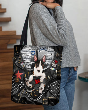 Bull Terrier-Rock Dog-Cloth Tote Bag