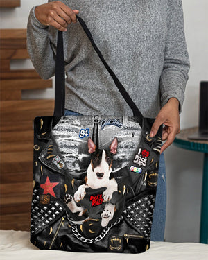 Bull Terrier-Rock Dog-Cloth Tote Bag