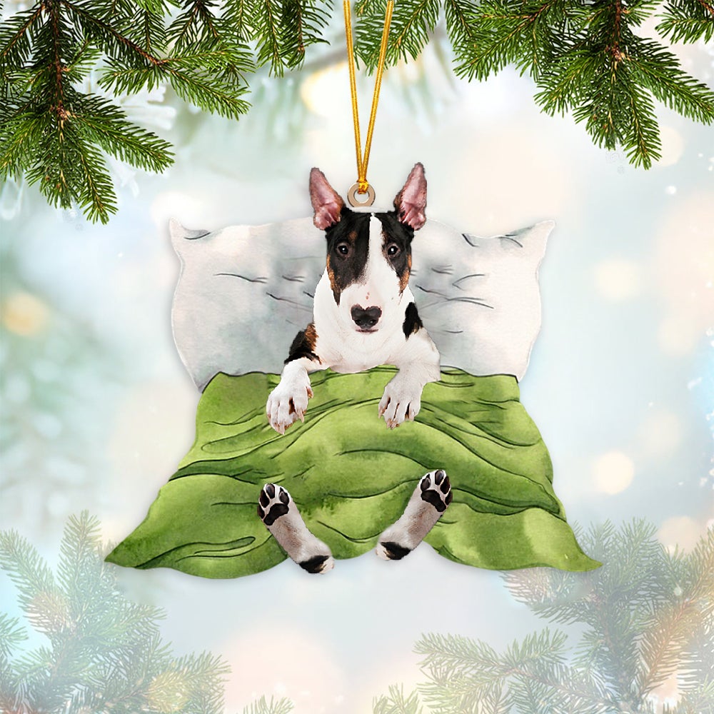 Bull Terrier-Sleep time Two Sides Ornament