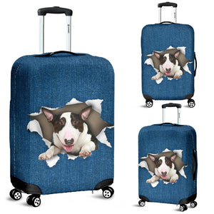 Bull Terrier-Torn Paper Luggage Covers