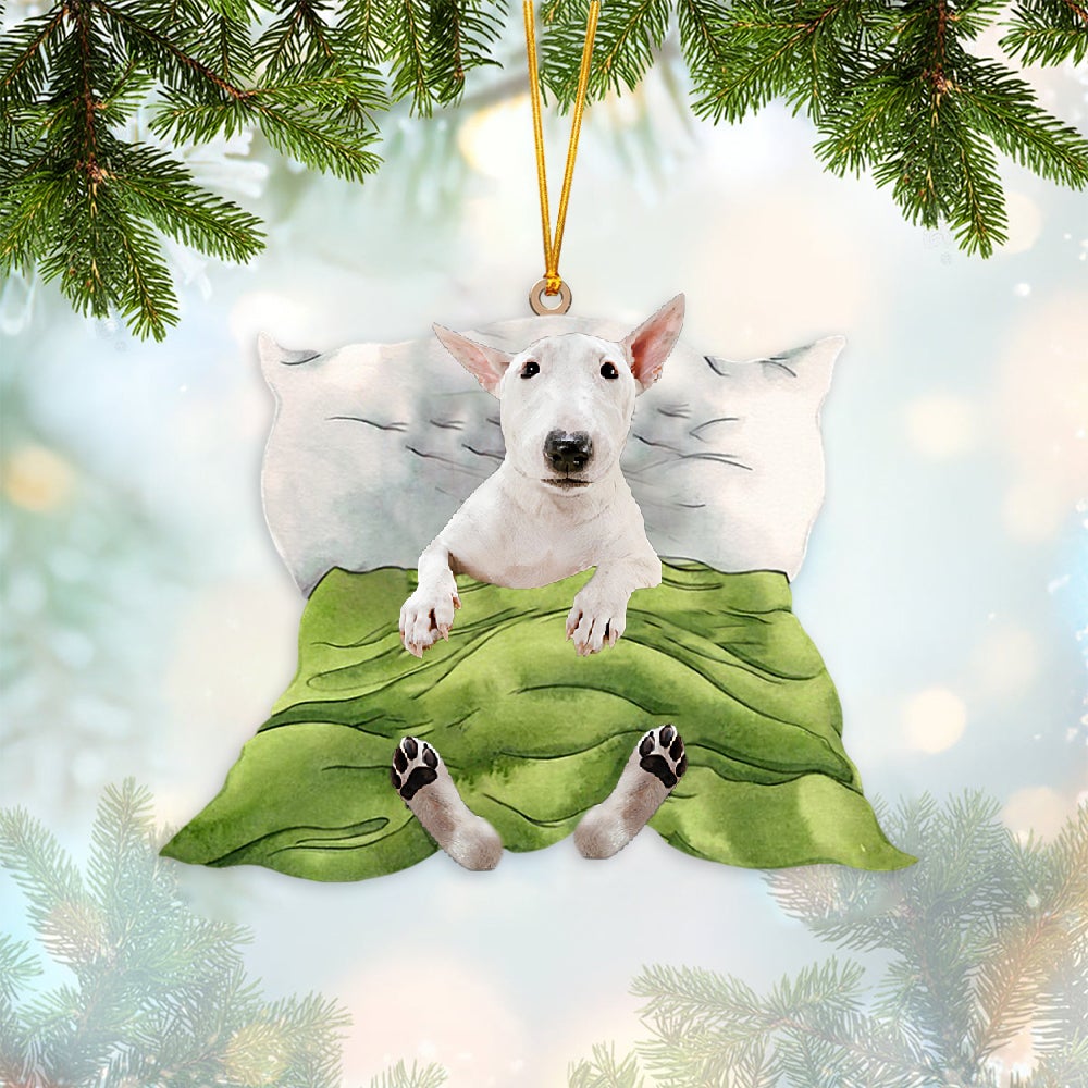 Bull Terrier 2-Sleep time Two Sides Ornament