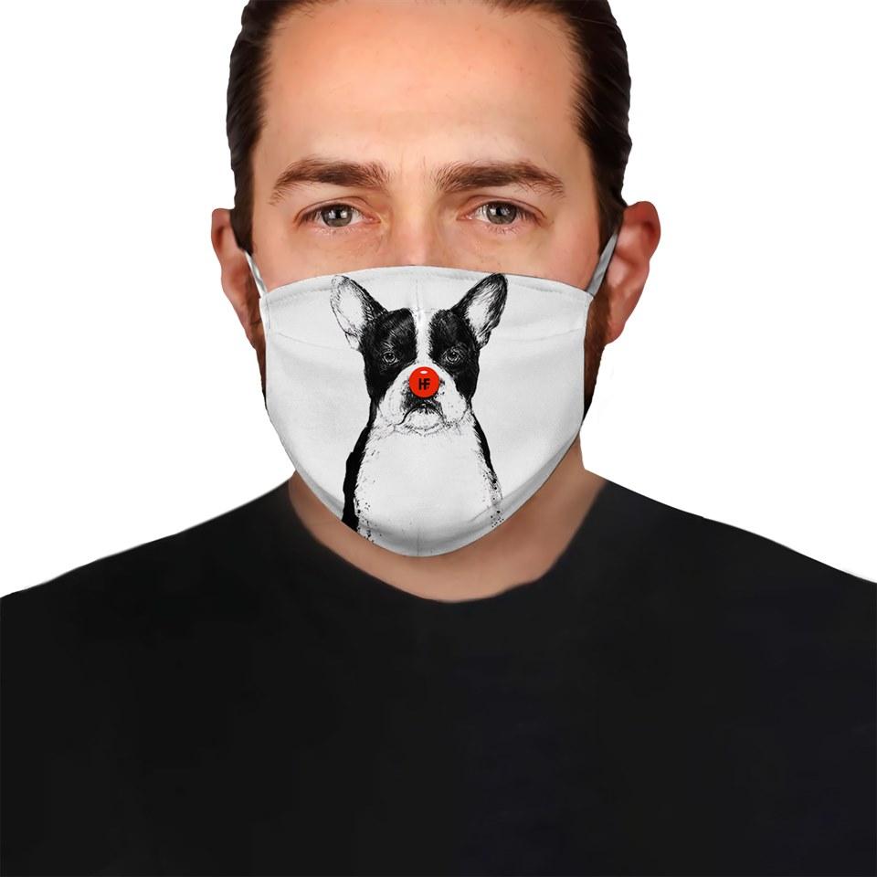 Premium Bulldog Art Version 01 EZ09 1504 Face Mask