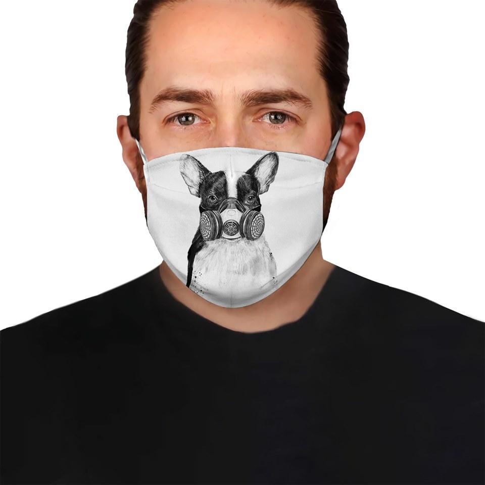 Premium Bulldog Art Version 04 EZ09 1504 Face Mask