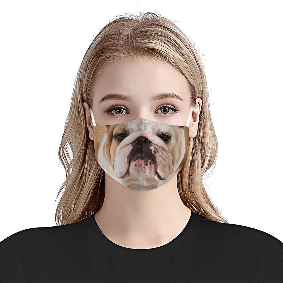 Bulldog Face 02 EZ03 1504 Face Mask
