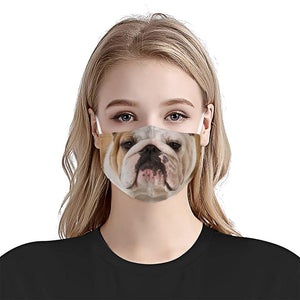 Bulldog Face 02 EZ03 1504 Face Mask