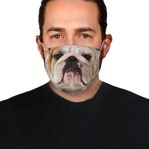 Bulldog Face 02 EZ03 1504 Face Mask