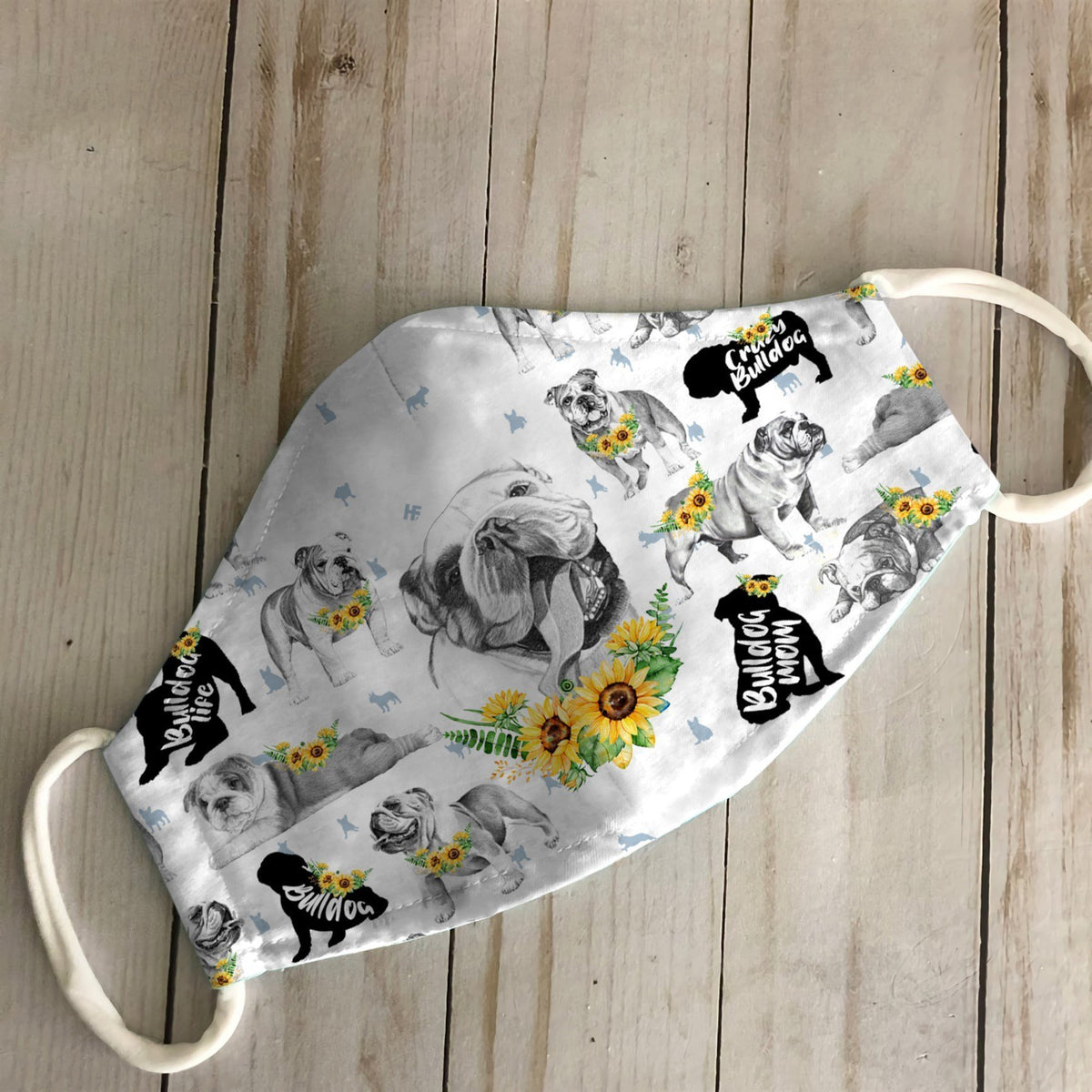 Bulldog Sunflower EZ07 3006 Face Mask