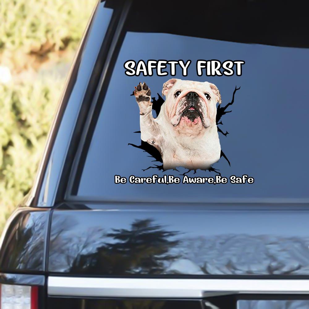 Bulldog Safety First Decal