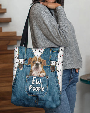 Bulldog_-EW people-Cloth Tote Bag