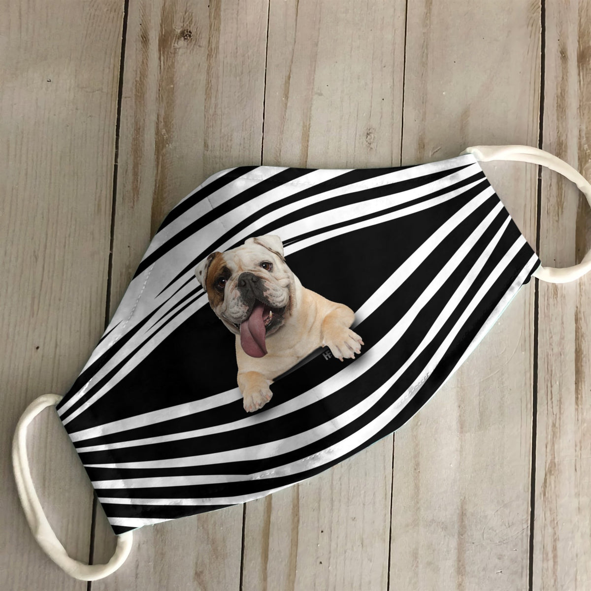 Bulldogs Stripes EZ16 1807 Face Mask