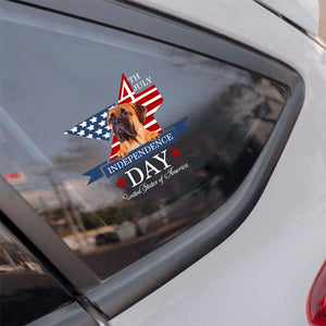 Bullmastiff-Independent Day2 Car Sticker