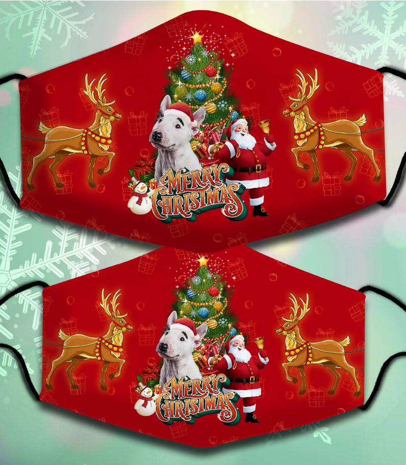 Bull terrier 2-Santa Claus&Dog-Veil